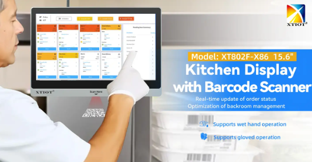 Revolutionize Kitchen Operations! Smart Kitchen Display with Barcode Scanner